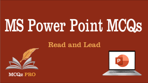 MS Power Point MCQs